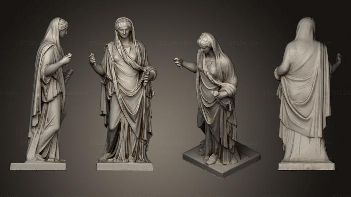 Статуи античные и исторические (Женщина-Сабинянка, STKA_1258) 3D модель для ЧПУ станка